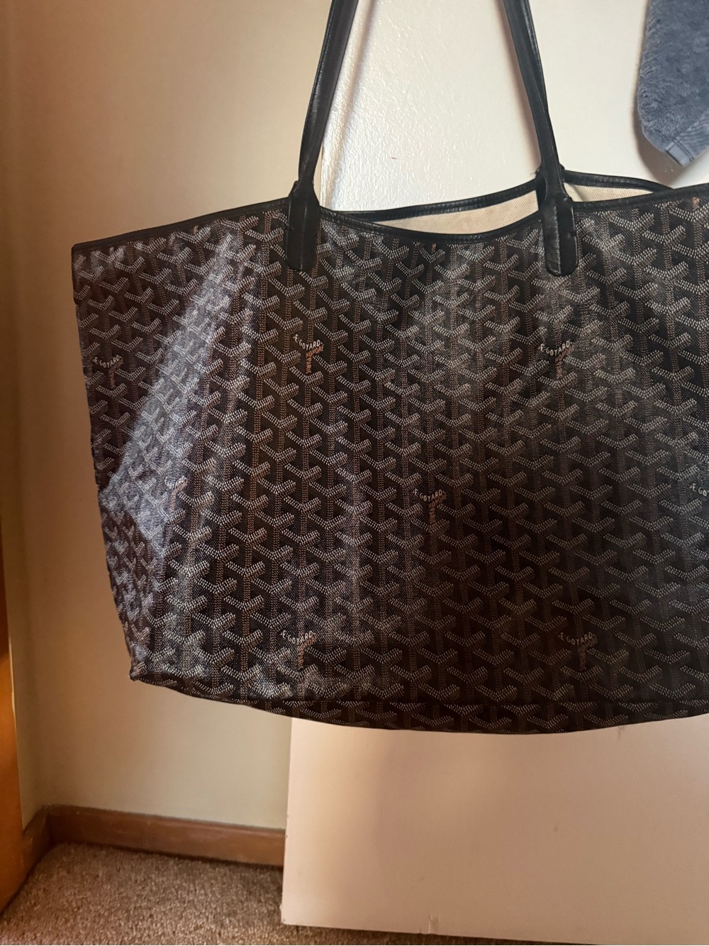 Goyard large Saint Louis tote. Loved but still has room for love